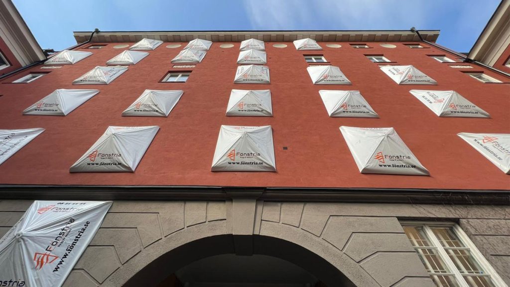 Fönsterrenovering BRF Ryttaren 15 – Vallhallavägen Stockholm