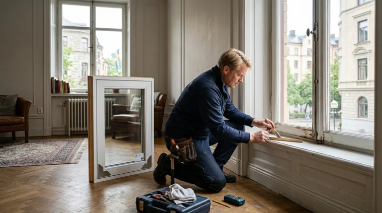 Fönsterbyte eller renovering i en äldre Stockholmsfastighet