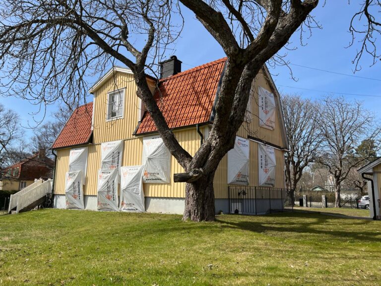 Fönsterrenovering av villa i Djursholm, Danderyd